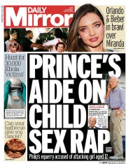 Daily Mirror () Newspaper Front Page for 31 July 2014