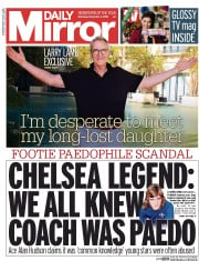 Daily Mirror () Newspaper Front Page for 3 December 2016