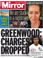Daily Mirror () Newspaper Front Page for 3 February 2023
