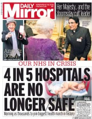 Daily Mirror () Newspaper Front Page for 3 March 2017