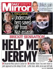 Daily Mirror () Newspaper Front Page for 3 April 2019