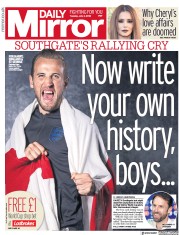 Daily Mirror () Newspaper Front Page for 3 July 2018