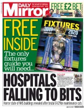 Daily Mirror () Newspaper Front Page for 3 August 2019