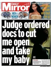 Daily Mirror () Newspaper Front Page for 4 December 2013