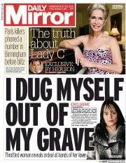 Daily Mirror () Newspaper Front Page for 4 December 2015
