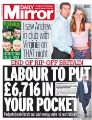 Daily Mirror () Newspaper Front Page for 4 December 2019
