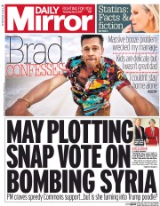 Daily Mirror () Newspaper Front Page for 4 May 2017