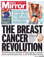 Daily Mirror () Newspaper Front Page for 4 June 2018