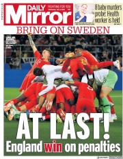 Daily Mirror () Newspaper Front Page for 4 July 2018