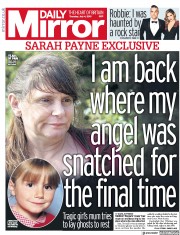 Daily Mirror () Newspaper Front Page for 4 July 2019