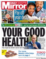 Daily Mirror () Newspaper Front Page for 4 July 2020
