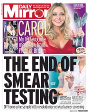 Daily Mirror () Newspaper Front Page for 5 November 2019