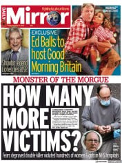 Daily Mirror () Newspaper Front Page for 5 November 2021