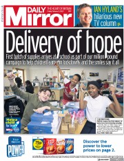 Daily Mirror () Newspaper Front Page for 5 February 2021