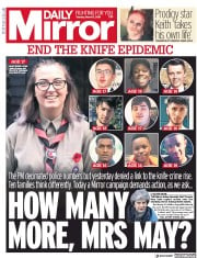 Daily Mirror () Newspaper Front Page for 5 March 2019