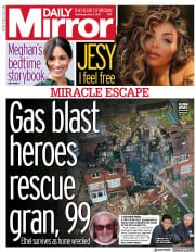 Daily Mirror () Newspaper Front Page for 5 May 2021