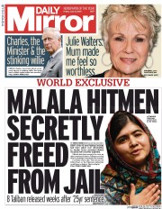 Daily Mirror () Newspaper Front Page for 5 June 2015