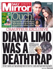 Daily Mirror () Newspaper Front Page for 5 August 2017