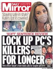 Daily Mirror () Newspaper Front Page for 5 August 2020