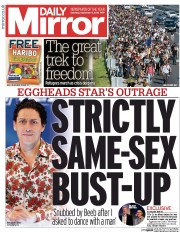 Daily Mirror () Newspaper Front Page for 5 September 2015