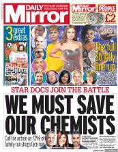 Daily Mirror () Newspaper Front Page for 5 September 2020
