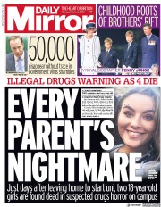 Daily Mirror () Newspaper Front Page for 6 October 2020