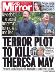 Daily Mirror () Newspaper Front Page for 6 December 2017