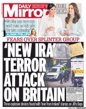 Daily Mirror () Newspaper Front Page for 6 March 2019