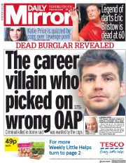 Daily Mirror () Newspaper Front Page for 6 April 2018