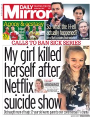 Daily Mirror () Newspaper Front Page for 6 May 2019