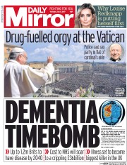 Daily Mirror () Newspaper Front Page for 6 July 2017