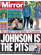 Daily Mirror () Newspaper Front Page for 6 August 2021