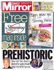 Daily Mirror () Newspaper Front Page for 7 January 2017