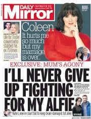 Daily Mirror () Newspaper Front Page for 7 February 2018