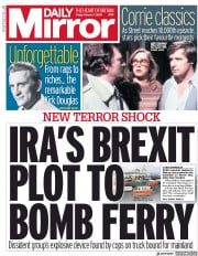 Daily Mirror () Newspaper Front Page for 7 February 2020