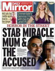 Daily Mirror () Newspaper Front Page for 7 March 2016