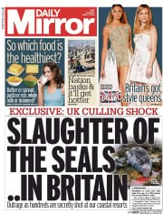 Daily Mirror () Newspaper Front Page for 7 April 2015