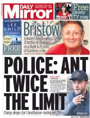 Daily Mirror () Newspaper Front Page for 7 April 2018