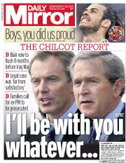 Daily Mirror () Newspaper Front Page for 7 July 2016