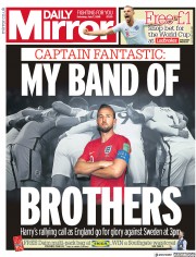 Daily Mirror () Newspaper Front Page for 7 July 2018