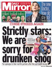 Daily Mirror () Newspaper Front Page for 8 October 2018