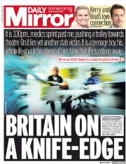 Daily Mirror () Newspaper Front Page for 8 March 2019