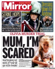 Daily Mirror () Newspaper Front Page for 8 March 2023