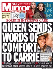 Daily Mirror () Newspaper Front Page for 8 April 2020