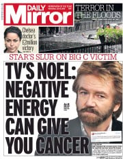 Daily Mirror () Newspaper Front Page for 8 June 2016