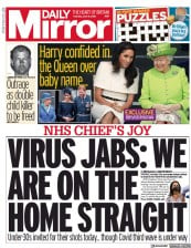 Daily Mirror () Newspaper Front Page for 8 June 2021