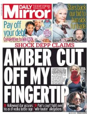 Daily Mirror () Newspaper Front Page for 8 July 2020