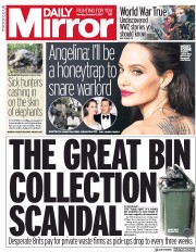 Daily Mirror () Newspaper Front Page for 9 October 2017