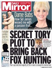 Daily Mirror () Newspaper Front Page for 9 May 2017