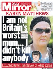 Daily Mirror () Newspaper Front Page for 9 May 2018